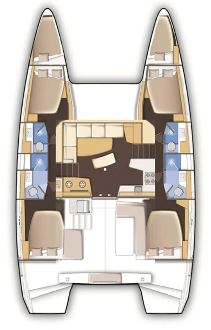 Pronájem lodi Lagoon Lagoon 42 v Trogir na Samboatu