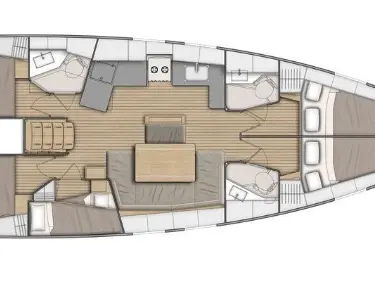 Pronájem Plachetnice v Lefkáda -Bénéteau Oceanis 46.1