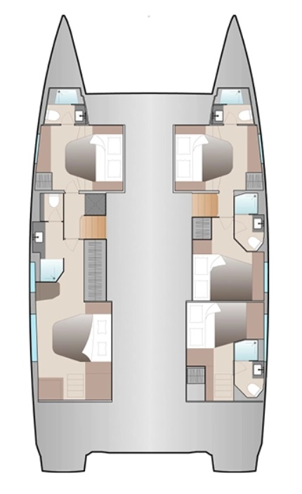 Pronájem Katamarán Fountaine Pajot s licencí