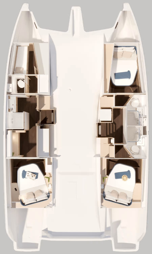 Pronájem lodi Frenchtown lákavé ceny Fountaine Pajot FP 44 Maestro - 3 cab.