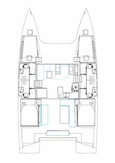 Pronájem Katamarán Nautitech s licencí