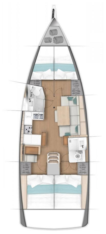 Pronájem Plachetnice v Göcek  -Jeanneau Sun Odyssey 440