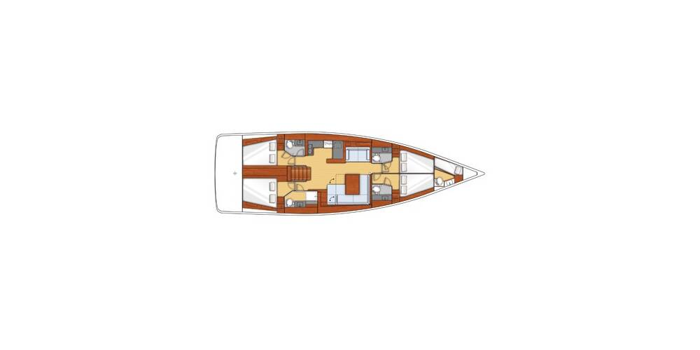 Pronájem Plachetnice v Donji Seget -Bénéteau Oceanis 55