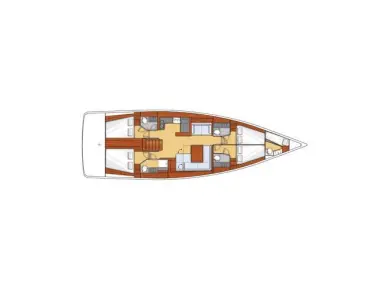 Pronájem Plachetnice v Donji Seget -Bénéteau Oceanis 55