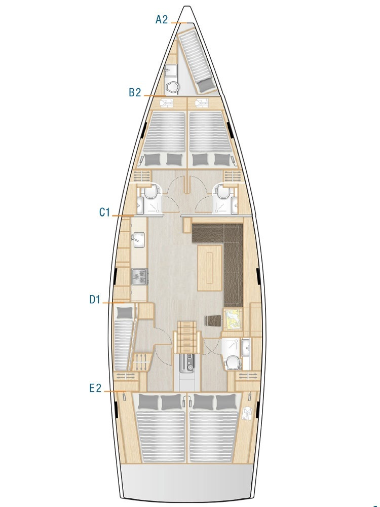 Hanse Hanse 508 jednotlivci a charterové společnosti v Fethiye