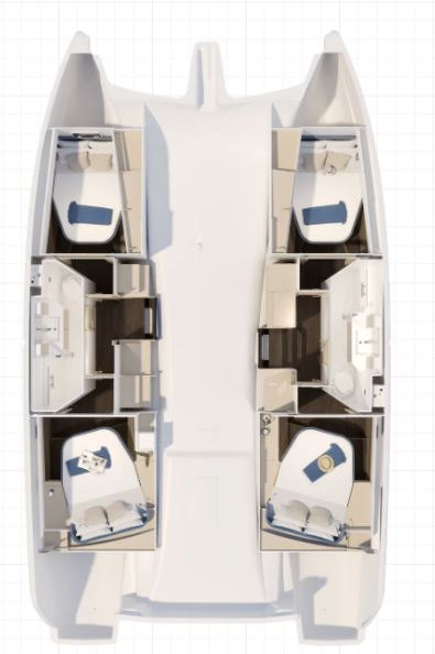 Pronájem Katamarán Fountaine Pajot s licencí