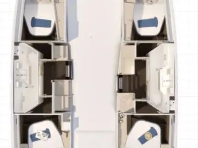 Pronájem Katamarán Fountaine Pajot s licencí