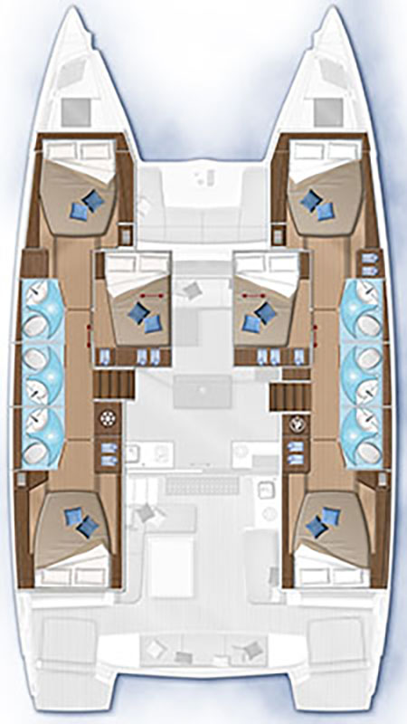 Pronájem Katamarán v Alimos -Lagoon Lagoon 50