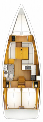 Jeanneau Sun Odyssey 389 jednotlivci a charterové společnosti v Propriano