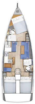 Pronájem Plachetnice v Bormes-les-Mimosas -Jeanneau Sun Odyssey 410