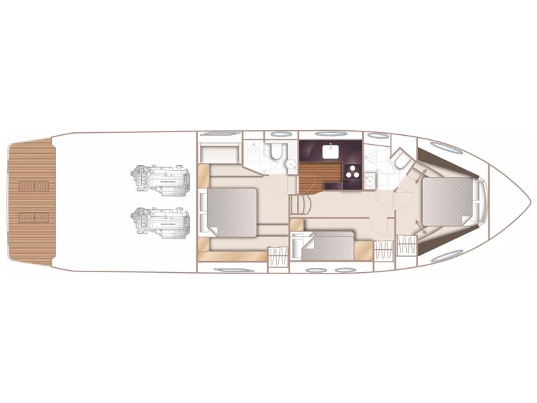 Pronájem lodi Castellammare di Stabia lákavé ceny Princess 52 Fly
