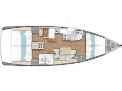 Jeanneau Sun Odyssey 440 jednotlivci a charterové společnosti v North Aegean