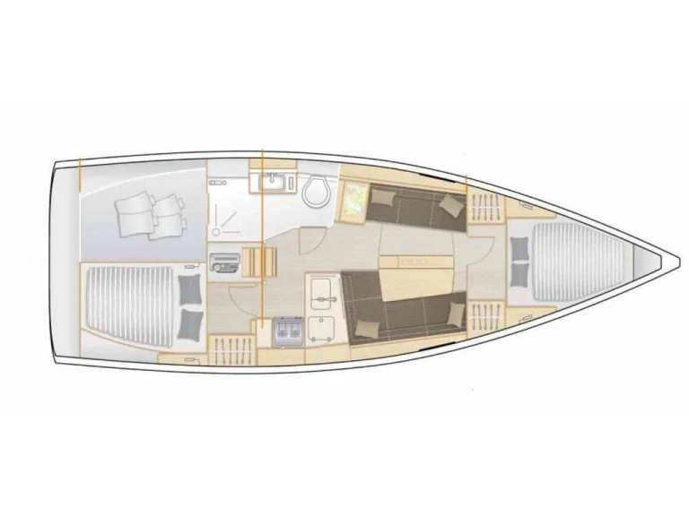 Pronájem jachty v Cogolin -Hanse Hanse 348 na Samboatu