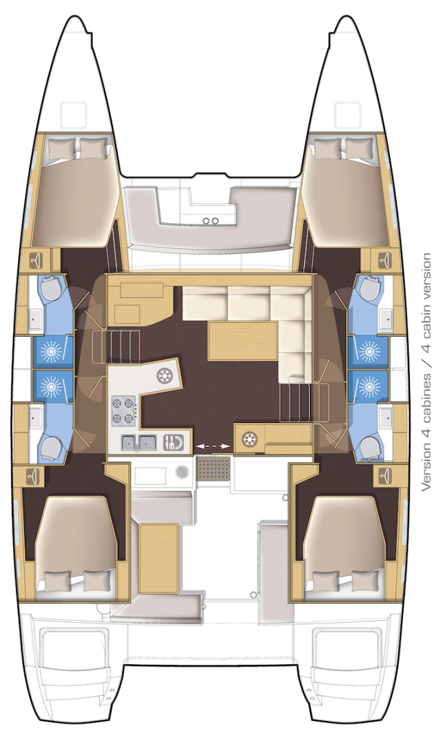 Pronájem lodi Lagoon Lagoon 450 v Palma de Mallorca na Samboatu