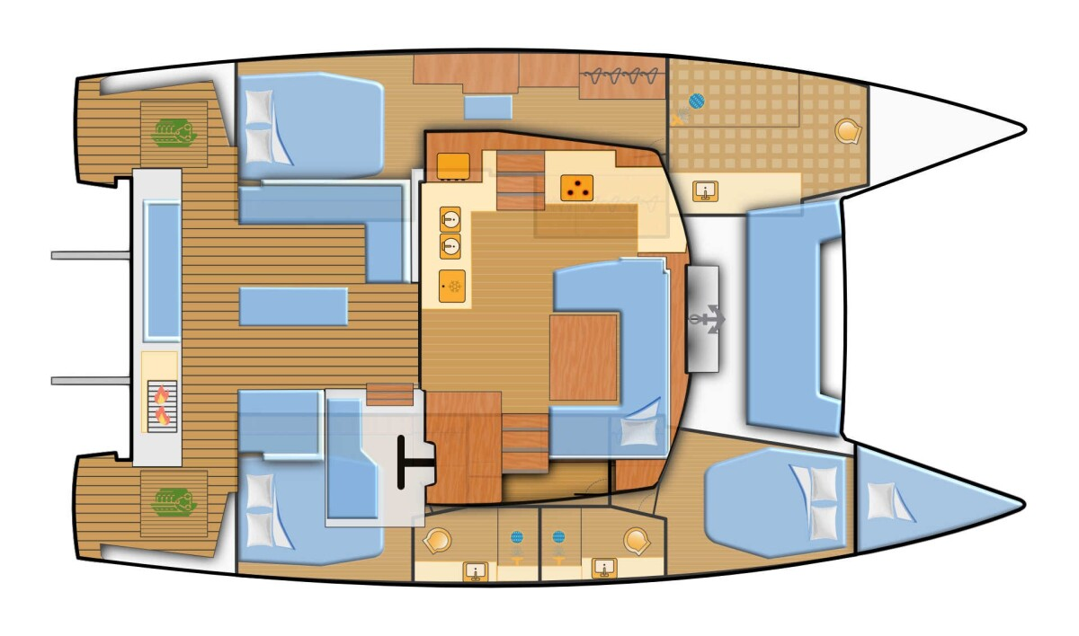 Pronájem lodi Fountaine Pajot Elba 45 v Naxos (City) na Samboatu