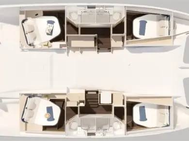 Pronájem jachty v Alimos -Fountaine Pajot Fountaine Pajot FP 44 Quatuor - 4 + 2 cab. na Samboatu
