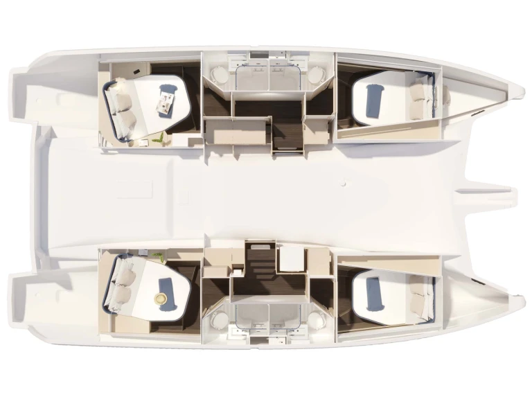 Fountaine Pajot FP 44 /6 cab jednotlivci a charterové společnosti v Nea Peramos