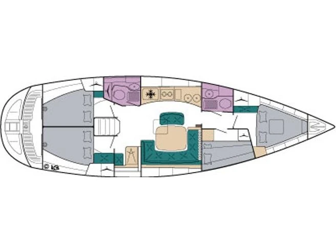 Pronájem lodi Ávdira lákavé ceny Bavaria 44 /4cab