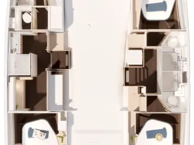 Pronájem Katamarán Fountaine Pajot s licencí