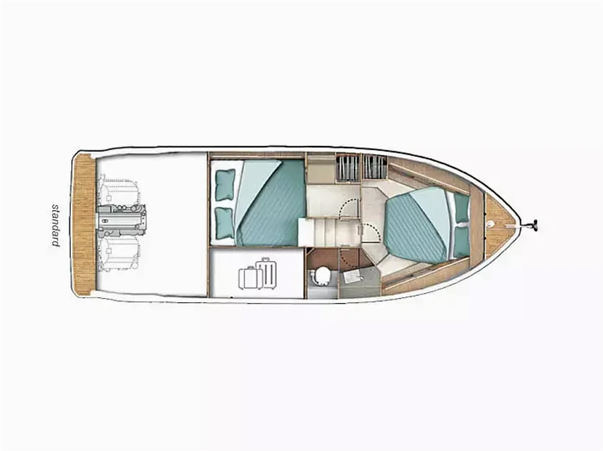 Pronájem Motorová loď v Biograd Na Moru -Sealine Sealine C335