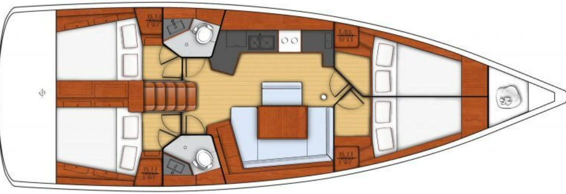 Pronájem lodi Bénéteau Oceanis 45 v Paleros na Samboatu