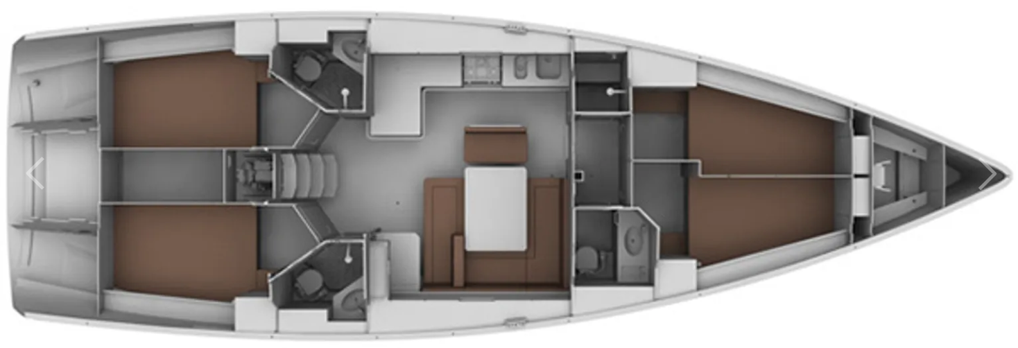 Pronájem Plachetnice v Lefkáda -Bavaria Cruiser 45