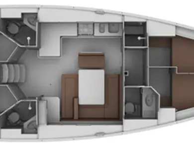 Pronájem Plachetnice v Lefkáda -Bavaria Cruiser 45