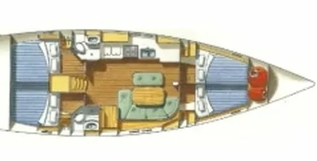 Pronájem lodi Nikiána lákavé ceny Oceanis 473 Clipper
