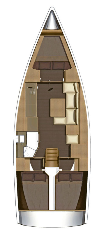 Pronájem Plachetnice v Punat -Dufour Dufour 382 Grand Large