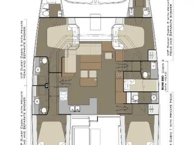 Pronájem lodi Kaštela lákavé ceny Dufour Catamarans 48 Sail
