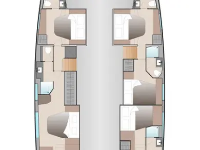 Pronájem Katamarán Fountaine Pajot s licencí