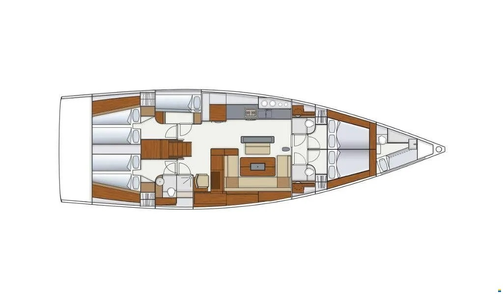 Pronájem Plachetnice v Primošten  -Hanse Hanse 575