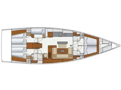 Pronájem Plachetnice v Primošten  -Hanse Hanse 575