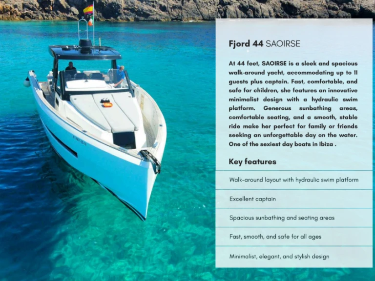 Pronájem jachty v Santa Eularia des Riu -Fjord Fjord 44 Open na Samboatu