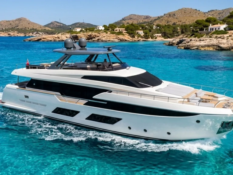 Pronájem lodi Ibiza Town lákavé ceny FERRETTI 920