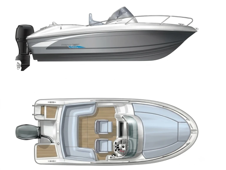 Pronájem Motorová loď v Saint Raphael -Bénéteau Flyer 6.6 SUNdeck