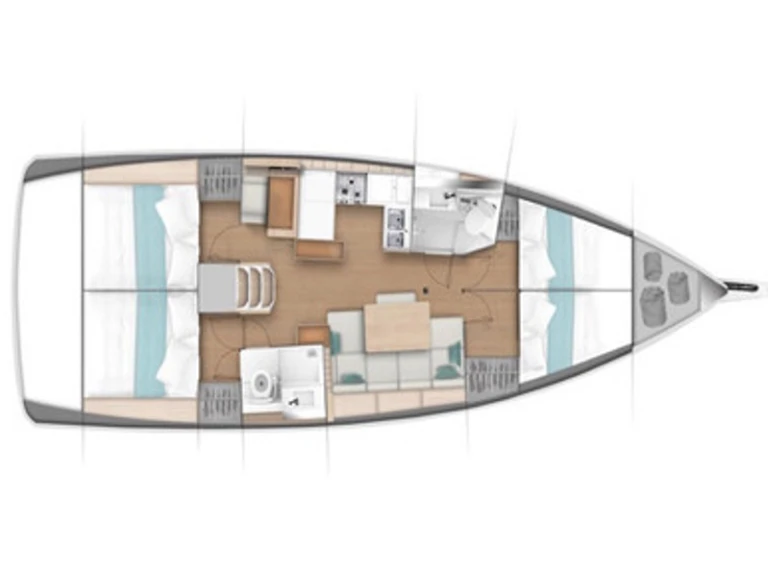 Jeanneau Sun Odyssey 440 jednotlivci a charterové společnosti v Antigua Island
