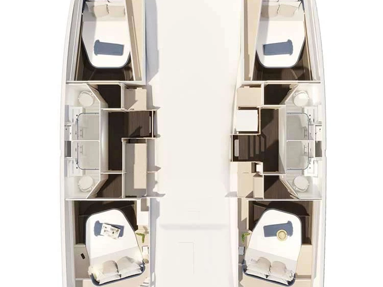 Pronájem lodi Šibenik  lákavé ceny Fountaine Pajot FP 44 Quatuor - 4 + 2 cab.