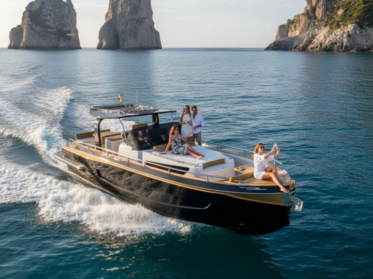 Allure 38 jednotlivci a charterové společnosti v Positano