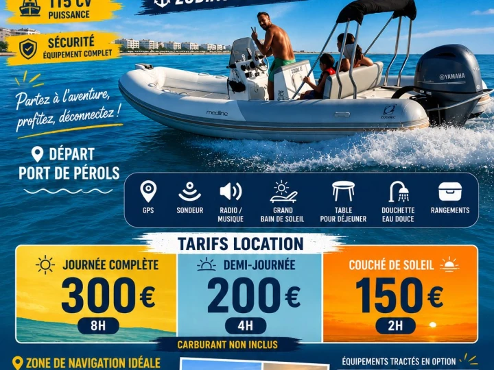 Polotuhá loď k pronájmu v Carnon-Plage za nejlepší cenu
