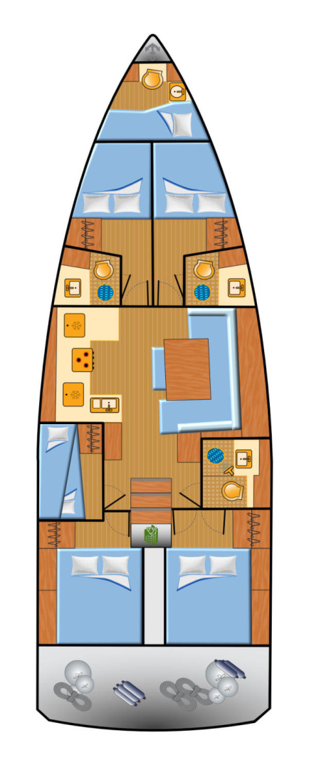 Pronájem Plachetnice v Split -Jeanneau Sun Odyssey 490