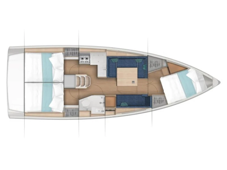 Pronájem Plachetnice v Las Galletas -Jeanneau Sun Odyssey 380