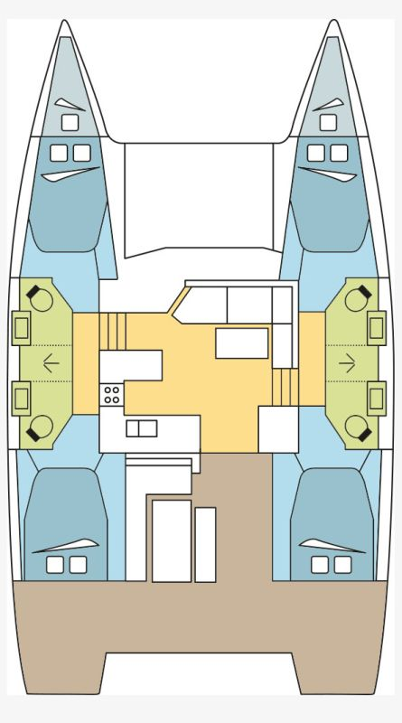 Pronájem Katamarán Fountaine Pajot s licencí