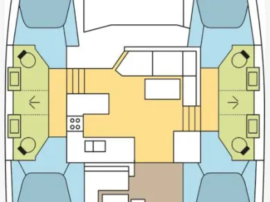 Pronájem Katamarán Fountaine Pajot s licencí