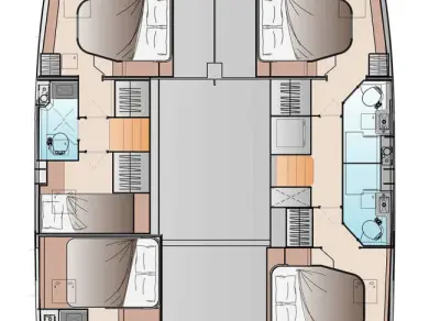 Fountaine Pajot Fountaine Pajot FP 48 Quintet 5 jednotlivci a charterové společnosti v Frenchtown