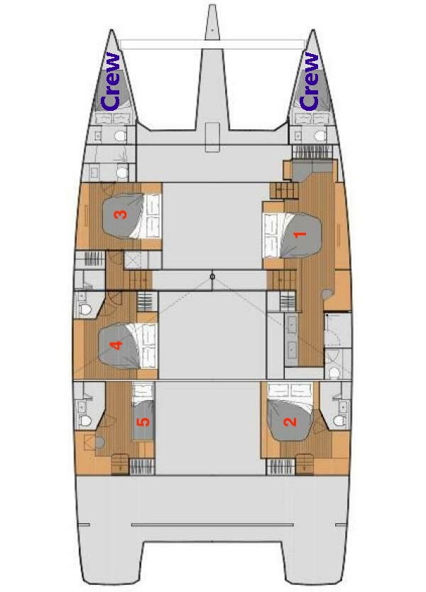Pronájem Katamarán v Bodrum -Fountaine Pajot Fountaine Pajot Alegria 67 - 5 + 2 cab.