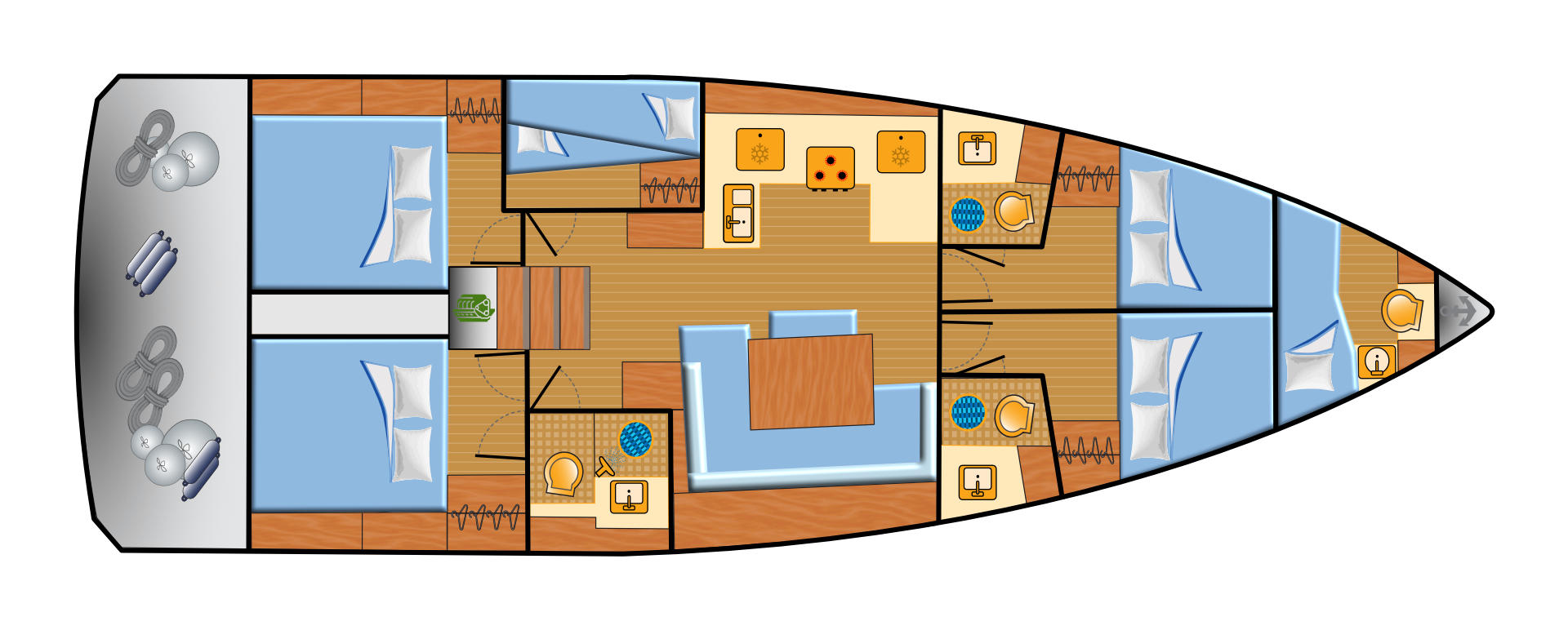 Pronájem lodi Biograd Na Moru lákavé ceny Sun Odyssey 490