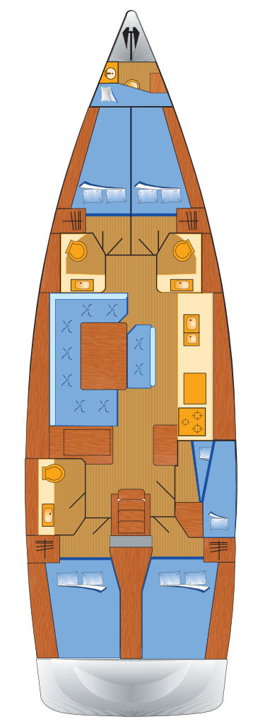 Pronájem Plachetnice v Rogoznica -Jeanneau Sun Odyssey 519