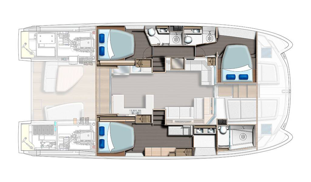 Pronájem lodi Leopard Catamarans / Robertson & Caine Leopard 53 - OW v Donji Seget na Samboatu