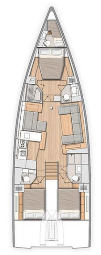 Pronájem lodi Bénéteau Oceanis 54 v Kaštela na Samboatu